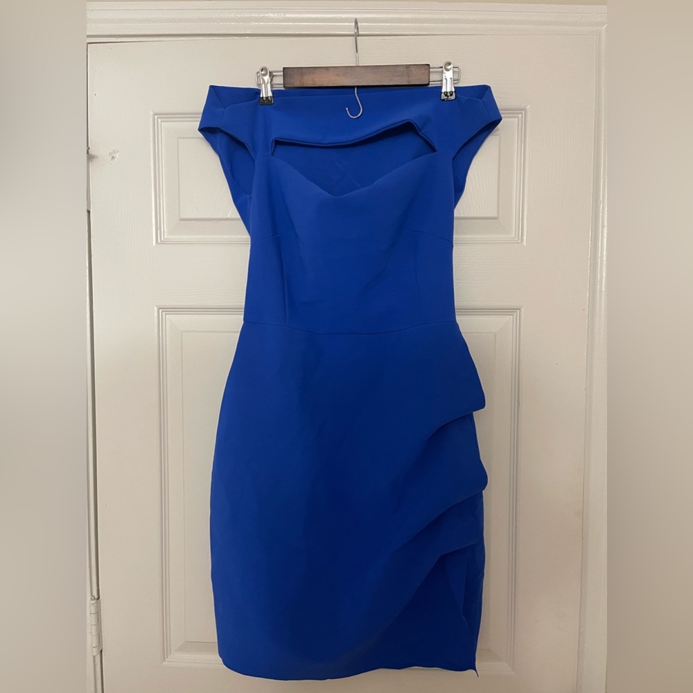 Chiara Boni La Petite Robe Melania Short Off-The-Shoulder Dress - Picture 5 of 14